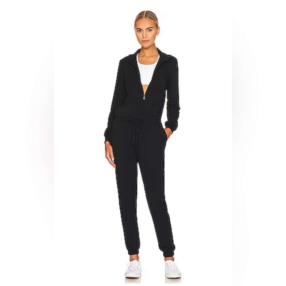 Chaser Bliss Knit Long Sleeve Hooded Zip Up Onesie
